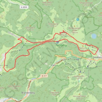 Todtnauberg (Rütte), Feldberg, Todtnauberg GPS track, route, trail