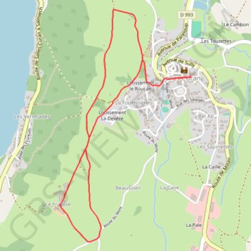 Randonnée du circuit de Monaco - Salles-Curan GPS track, route, trail