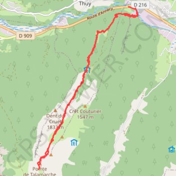 Talamarche Aravis GPS track, route, trail