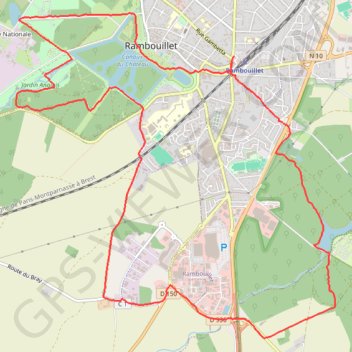 Rambouillet (78 - Yvelines) GPS track, route, trail