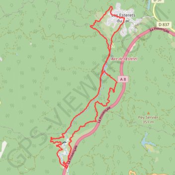 2024 02 23 - esterets du lac Malpasset pix GPS track, route, trail
