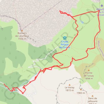 Col de Cenise GPS track, route, trail