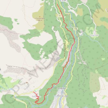 Gourdon foulon GPS track, route, trail