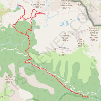 Repérage - camp Soubran lac Graveirette GPS track, route, trail