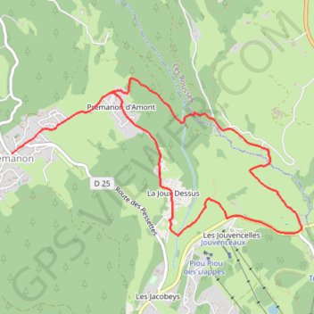 Tour des Cressonnières - Prémanon GPS track, route, trail