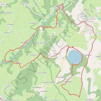 Les Moulins de la Morge GPS track, route, trail
